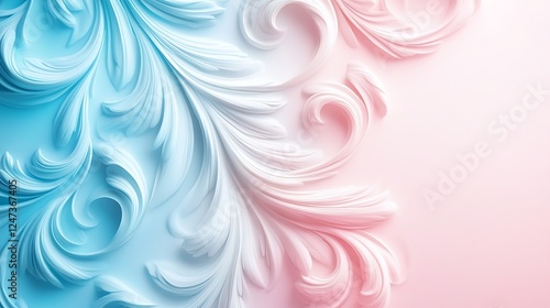 Wallpaper Mural Pastel floral design, background, texture, decoration Torontodigital.ca