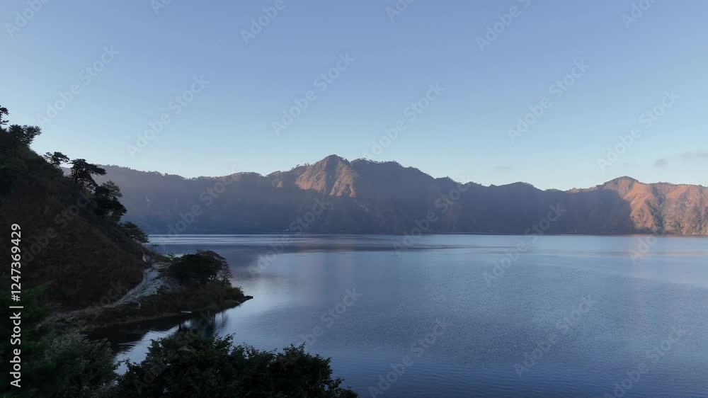 Cinematic drone shots of Lake Ayarza, Guatemala – Morning mist, mountain landscapes. Cinematic drone shots of Lake Ayarza, Guatemala – Morning mist, mountain landscapes.