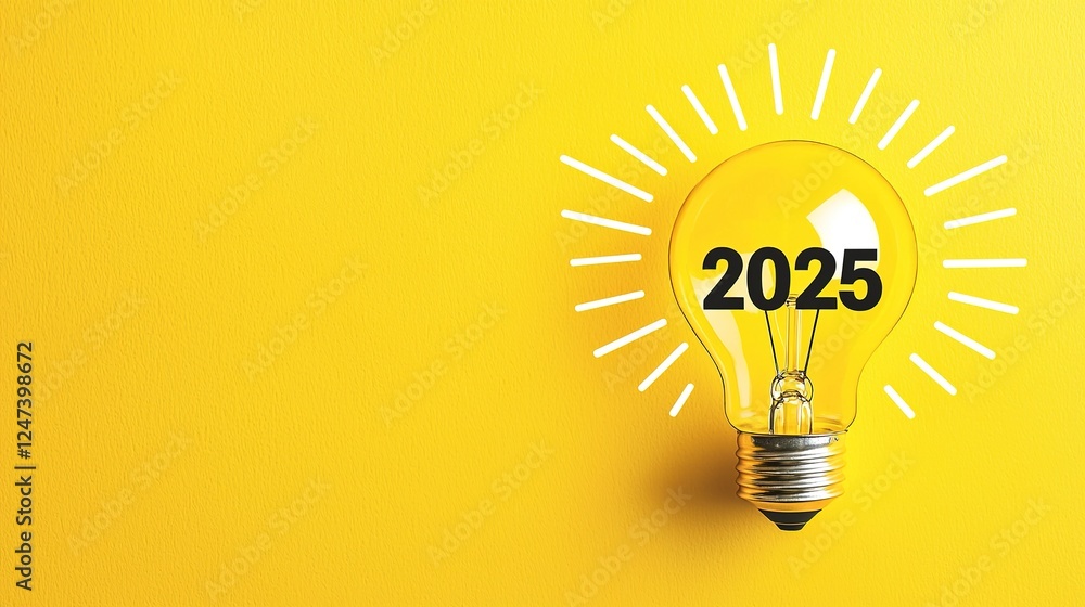 Bright glowing lightbulb with Bright glowing lightbulb with