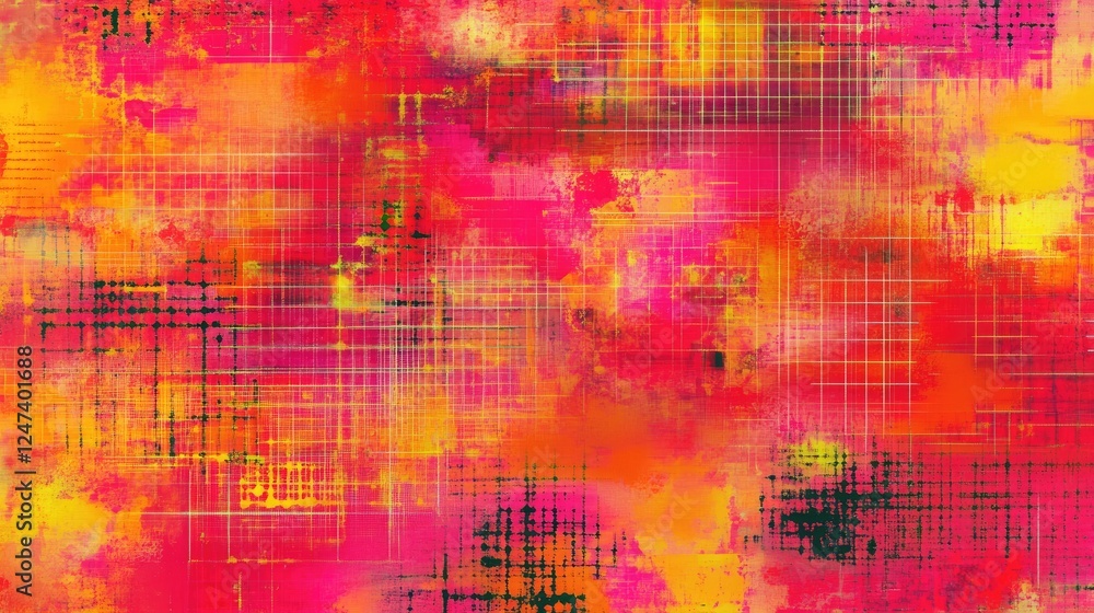 A vibrant abstract design featuring bold colors and dynamic patterns. A vibrant abstract design featuring bold colors and dynamic patterns.