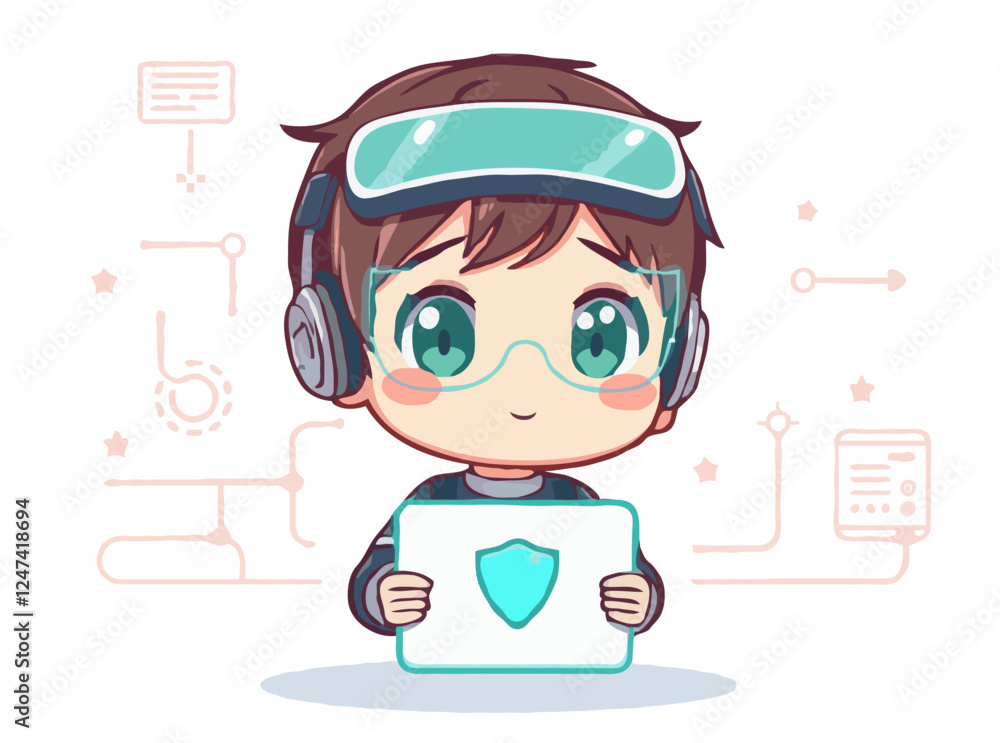 Digital Defense: Cyber Protection Vector Concept Digital Defense: Cyber Protection Vector Concept