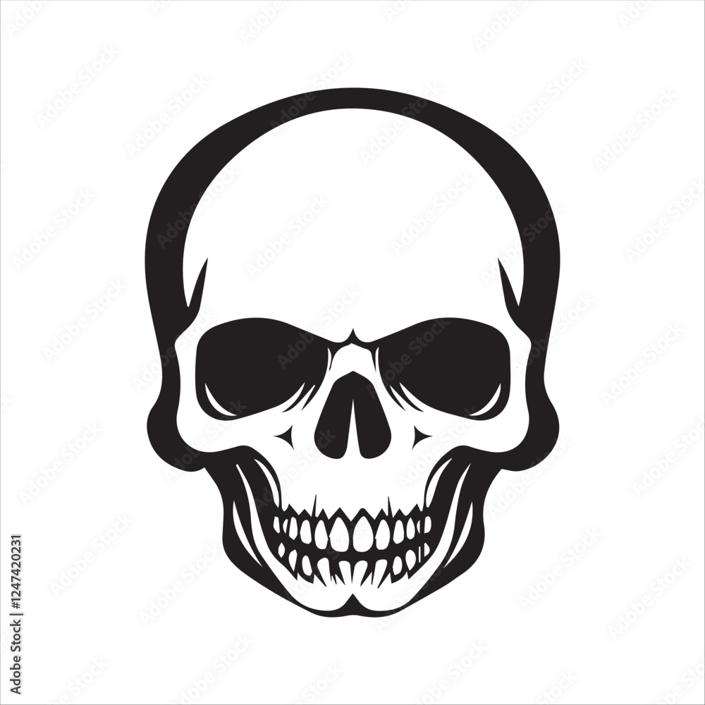 Fototapeta premium Skull logo vector