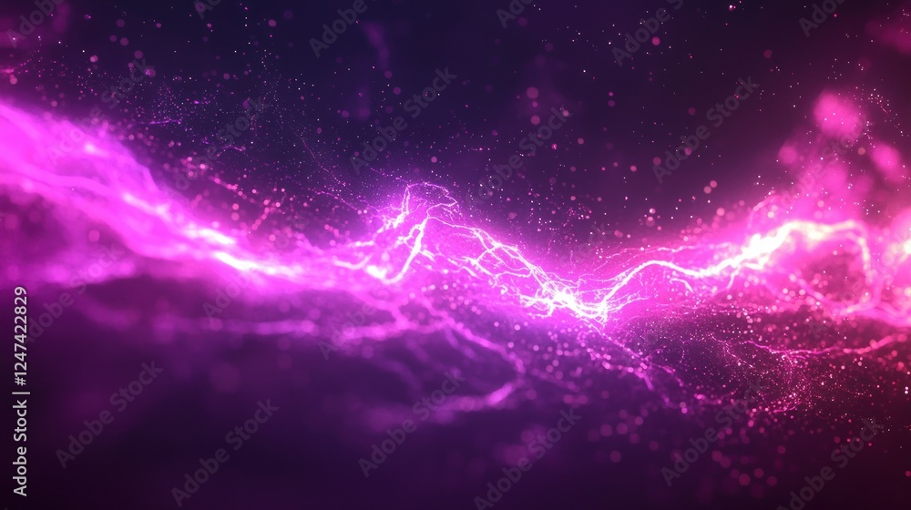 Fototapeta premium Abstract Pink Purple Energy Flow Background
