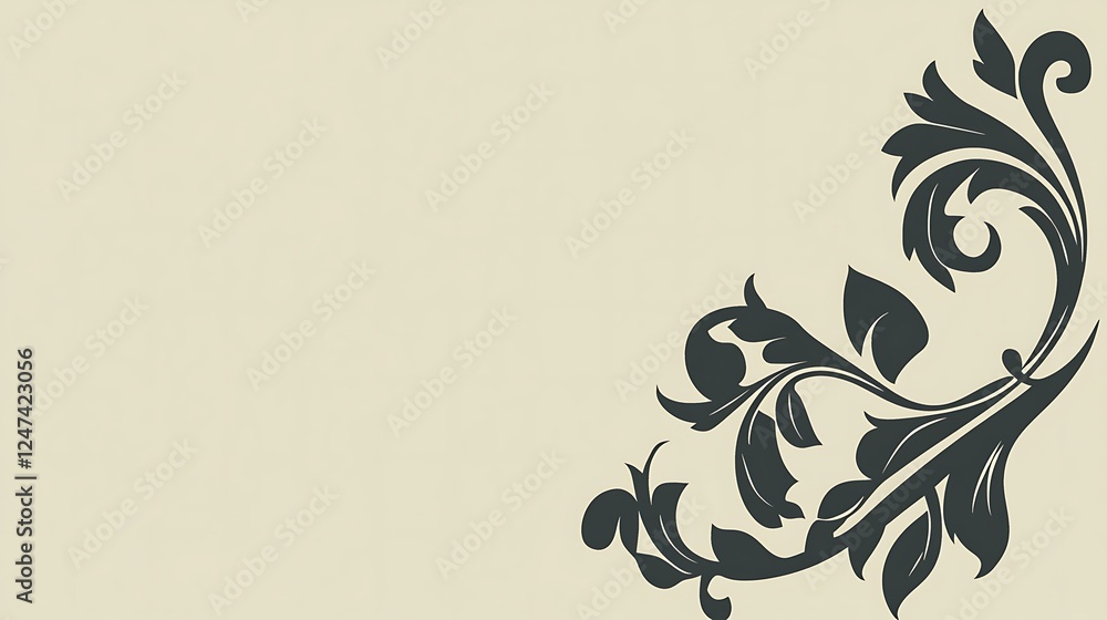Elegant Floral Design Corner Ornament Elegant Floral Design Corner Ornament