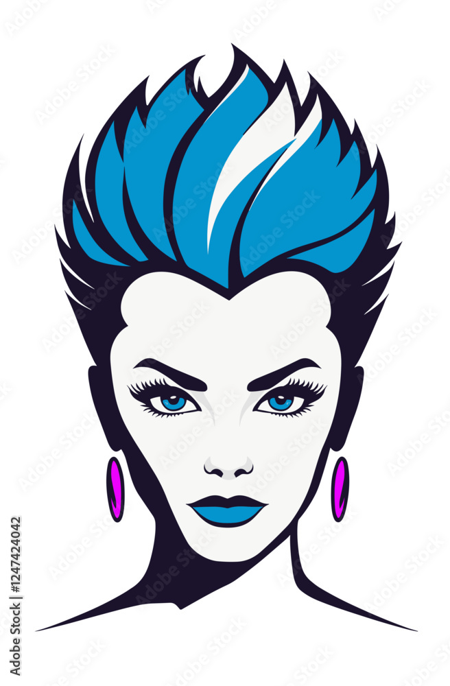 Modern punk quiff hairstyle for the inner rocker pink style 2000s Modern punk quiff hairstyle for the inner rocker pink style 2000s