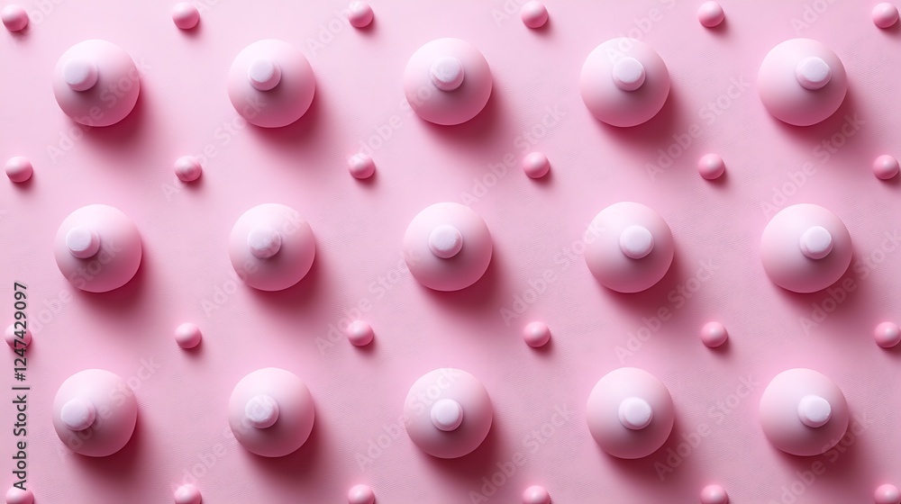 Pink spheres pattern, background texture Pink spheres pattern, background texture