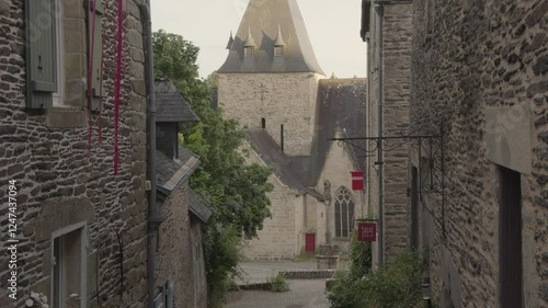 The picturesque medieval village of Rochefort-en-Terre is nestled in the heart of Brittany, with the narrow alleys and rustic cafés inviting exploration.