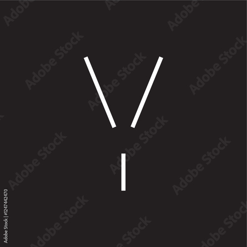 Letter Y logo design offers a dynamic and fresh approach to typography with a bold statement in brand identity corporate image editable vector.