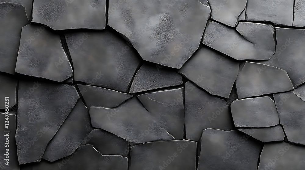 Dark Grey Irregular Stone Wall Texture Dark Grey Irregular Stone Wall Texture