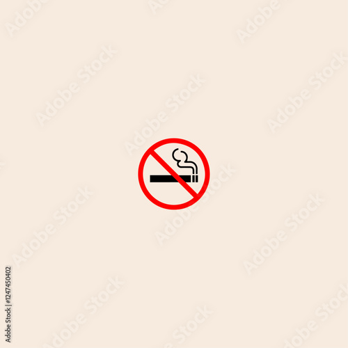 No smoking icon flat vector design. Free Download No smoking icon flat vector design. - GFXLoad