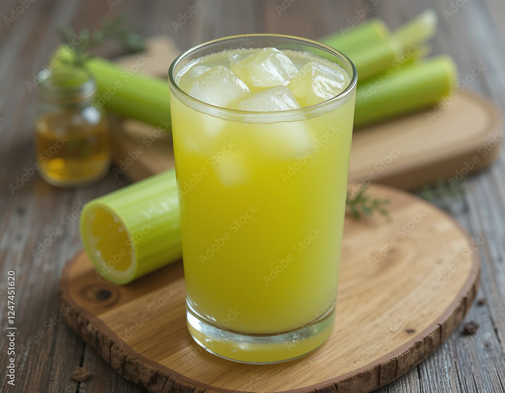 Golden Thai Sugarcane Juice Refreshment Golden Thai Sugarcane Juice Refreshment
