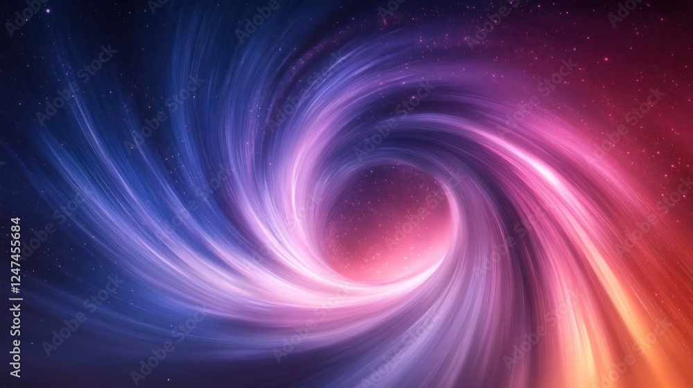 Fototapeta premium Cosmic swirl galaxy background, energy vortex, space, abstract art, website design