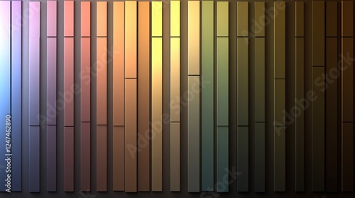 Wallpaper Mural Colorful vertical bars, gradient background, digital art, website design Torontodigital.ca