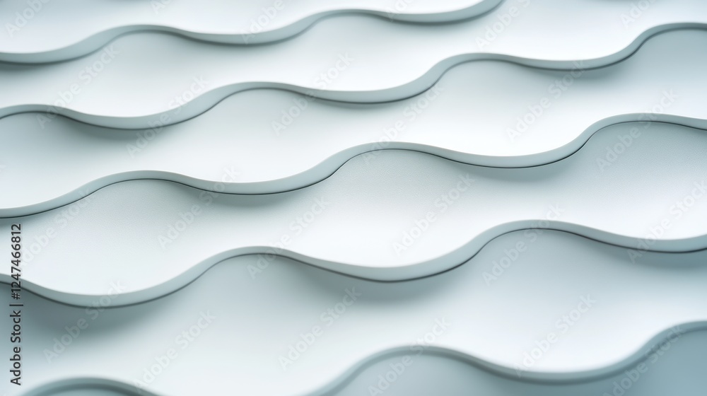 Obraz premium Abstract white waves texture background design