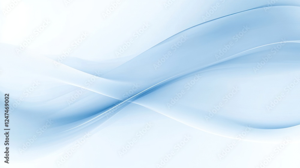 Obraz premium Blue wave abstract background design for website header