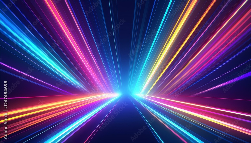 Laser beams diagonal beams of light on a dark background. Colorful light paths with movement effect graphic resource Laser beams diagonal beams of light on a dark background. Colorful light paths with movement effect graphic resource