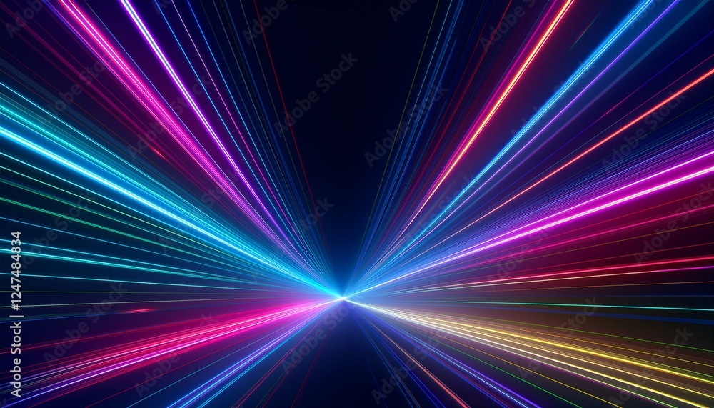 Laser beams diagonal beams of light on a dark background. Colorful light paths with movement effect graphic resource Laser beams diagonal beams of light on a dark background. Colorful light paths with movement effect graphic resource