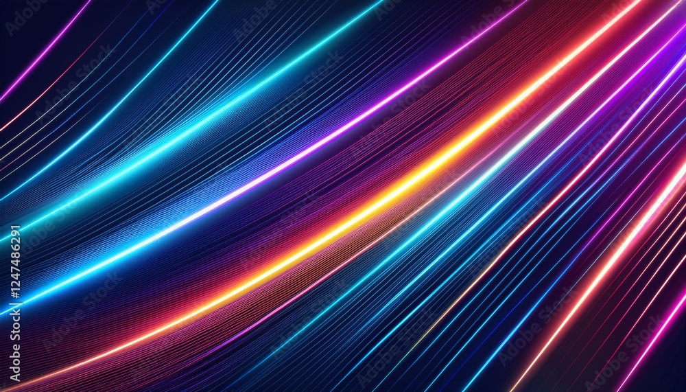 Laser beams diagonal beams of light on a dark background. Colorful light paths with movement effect graphic resource Laser beams diagonal beams of light on a dark background. Colorful light paths with movement effect graphic resource