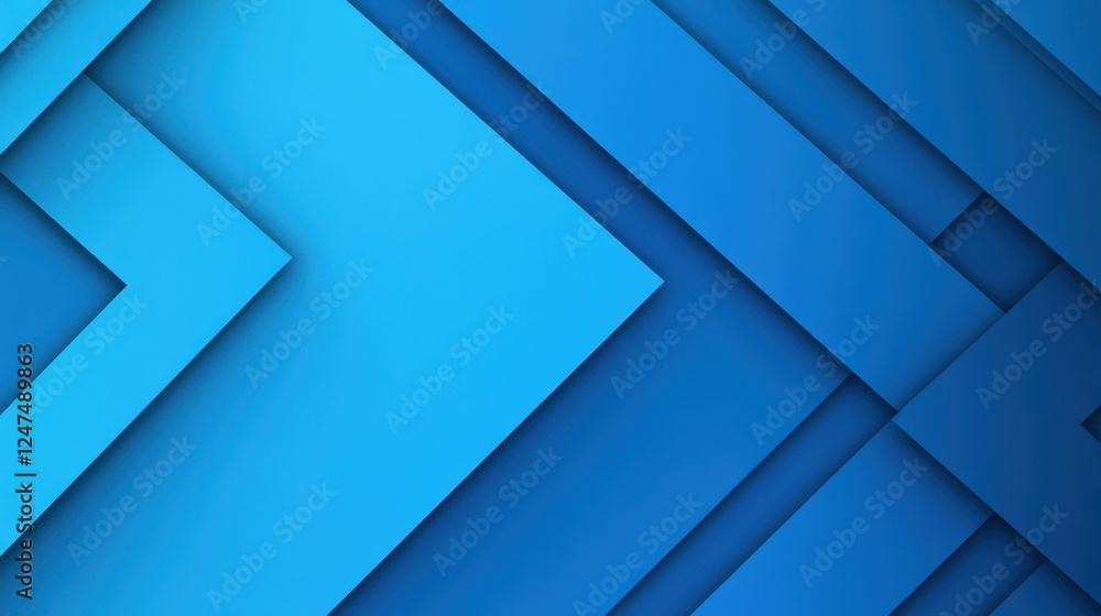 Create a striking visual with gradient paper cut design featuring blue arrowhead triangles. Perfect for modern prints Create a striking visual with gradient paper cut design featuring blue arrowhead triangles. Perfect for modern prints