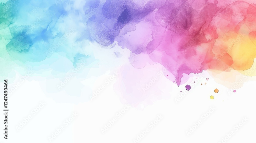 A vibrant watercolor spot adds a splash of color to a clean background, perfect for art and design projects. A vibrant watercolor spot adds a splash of color to a clean background, perfect for art and design projects.