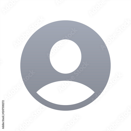 Vector flat illustration in grayscale. Avatar, user profile, person icon, gender neutral silhouette, profile picture. Vector 10 eps.