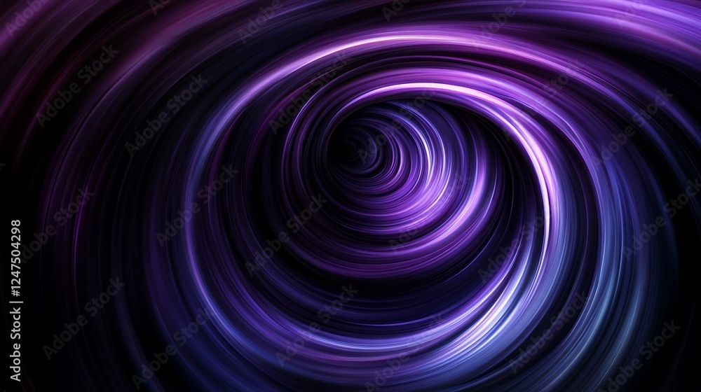 Purple swirling vortex, abstract art Purple swirling vortex, abstract art