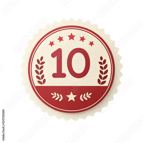 A clear circular sticker style label with a percentage sign, ideal for discounts and special offers.