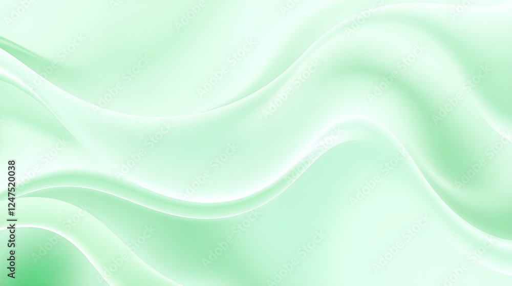 Abstract light green wave background. Abstract light green wave background.