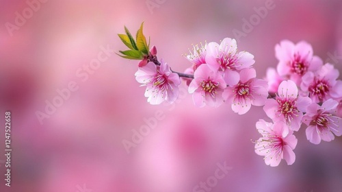 pink peach blossoms spring flowers branch