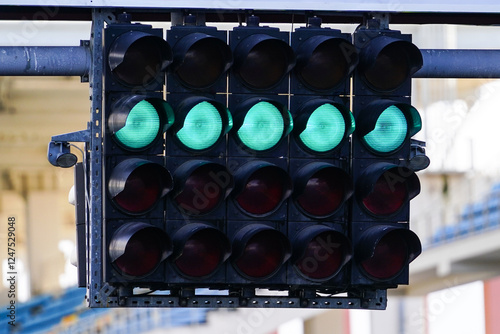 Start Lights in Racing Circuit