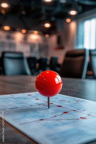 A large printed roadmap calendar for a business campaign.