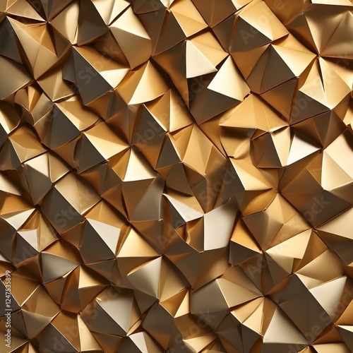 Shiny Origami Patterns Folded origami inspired metallic