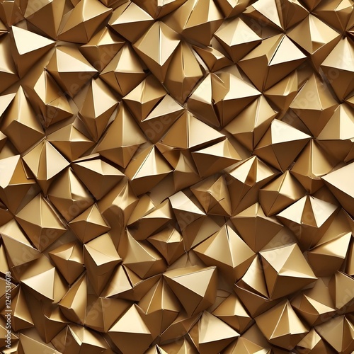 Shiny Origami Patterns Folded origami inspired metallic