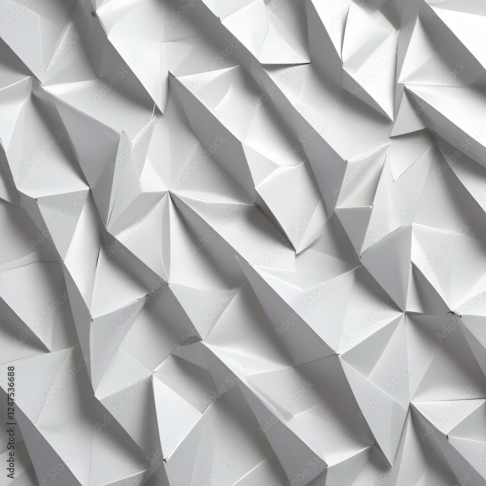 Obraz premium Shiny Origami Patterns Folded origami inspired