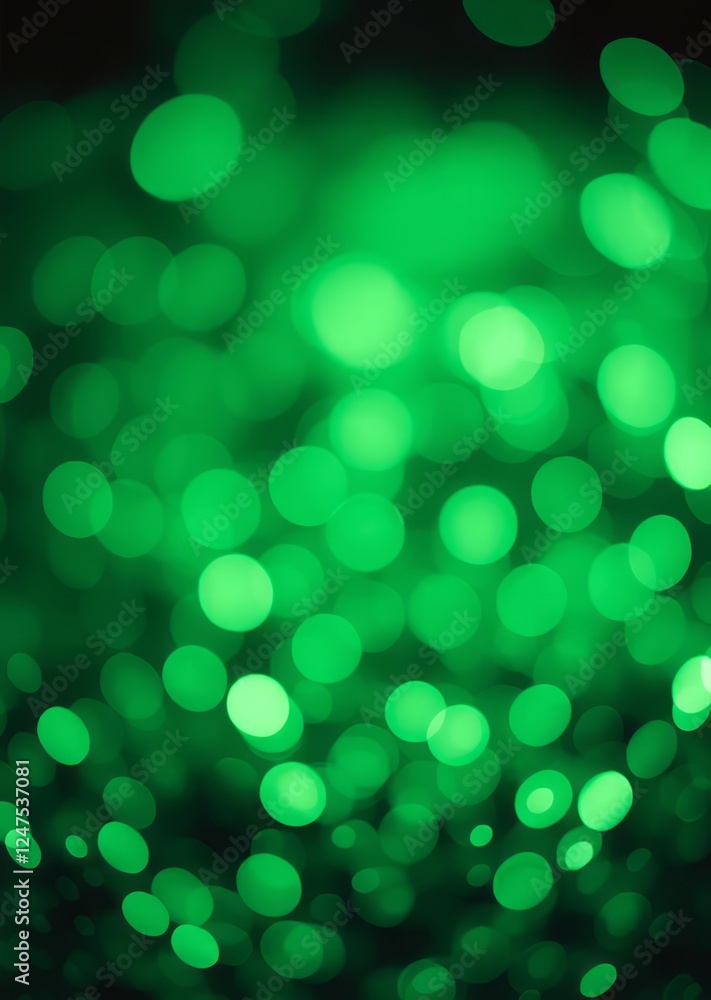 Obraz premium Glitter sparkling abstract green bokeh defocused background bokeh green bokeh green abstract background light bright blur pattern