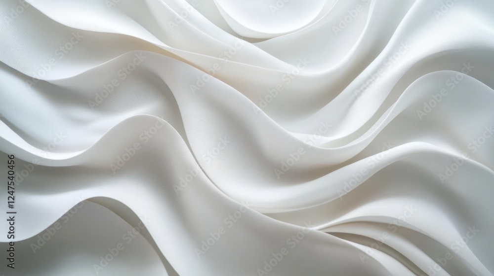 Obraz premium white drapery abstract background