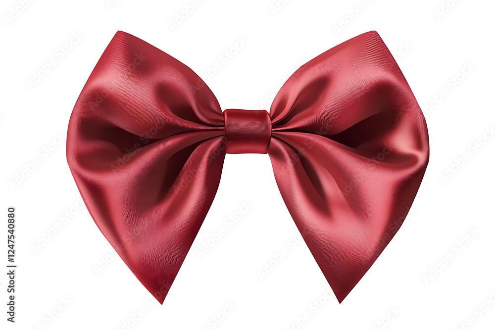 A large, elegant red satin bow with a smooth finish, often used for decoration or gifts. A large, elegant red satin bow with a smooth finish, often used for decoration or gifts.