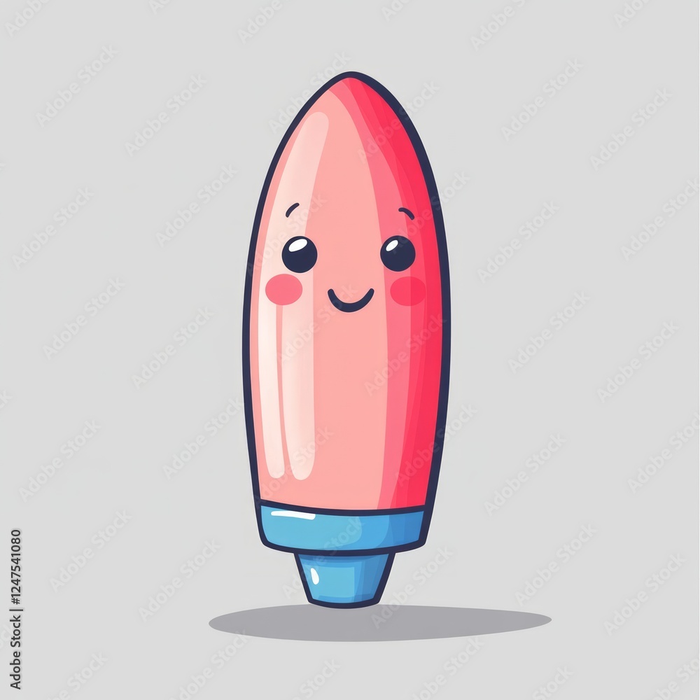 Marker - Vector Illustration with Gray Gradient - View 1 Marker - Vector Illustration with Gray Gradient - View 1