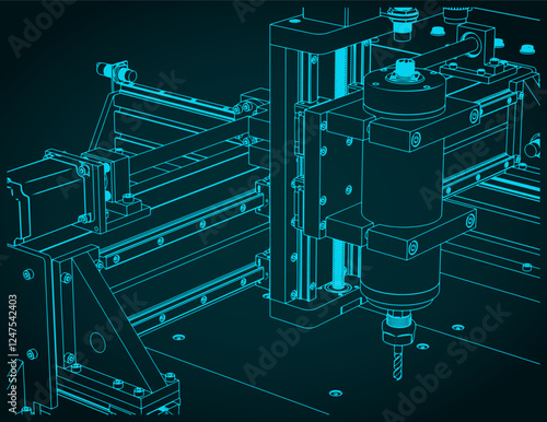 CNC Router sclose up