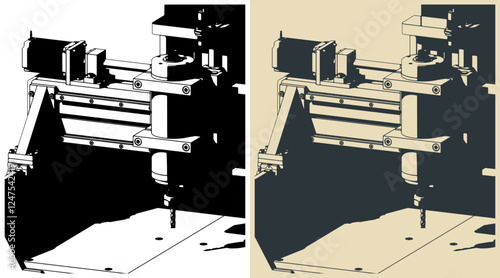 CNC Router sclose-up