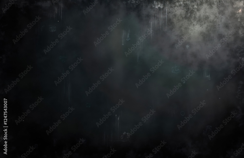 Obraz premium Dark grunge texture background with copy space. Aged, distressed surface. Suitable for various design projects needing gloomy, moody backdrop. Perfect for artistic vintage style. Blank space for