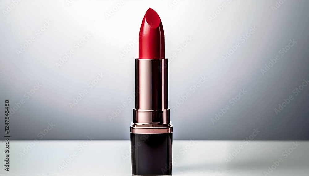 red lipstick on white background red lipstick on white background