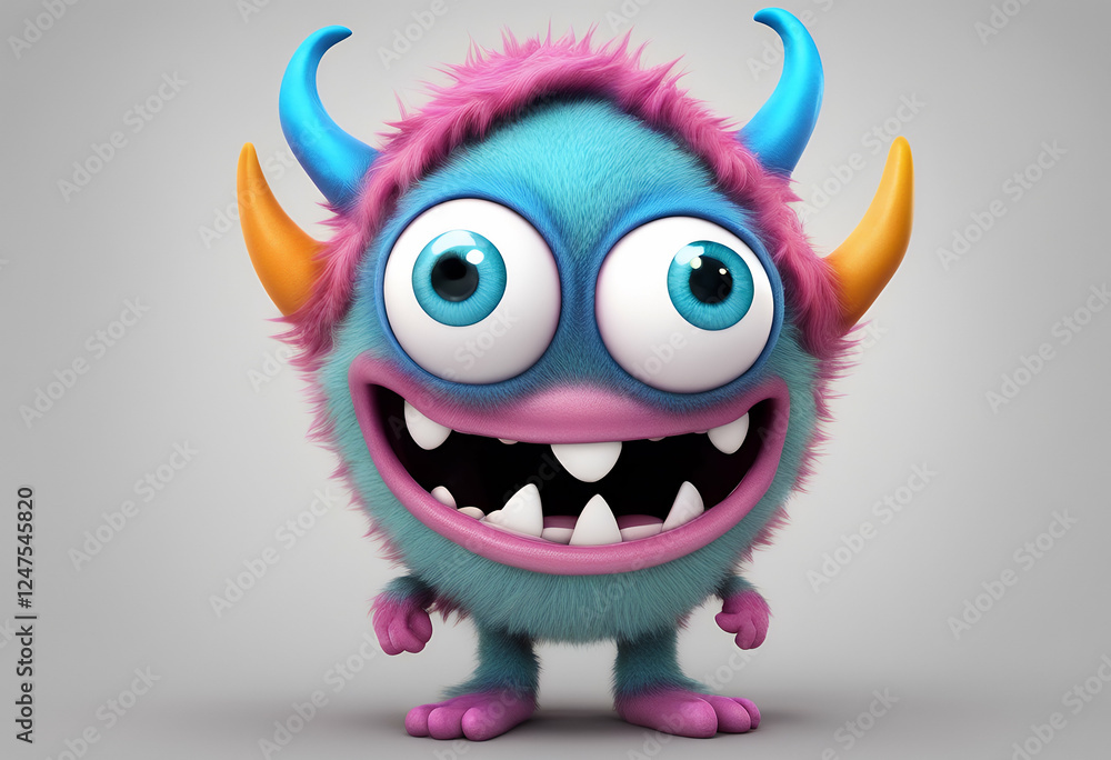 friendly monster caricature parody 3d white character beats stuffed colorful background cute cartoon funny isolated toy sweet cool transparent emotion colourful fluffy fur happy furry attractive fun friendly monster caricature parody 3d white character beats stuffed colorful background cute cartoon funny isolated toy sweet cool transparent emotion colourful fluffy fur happy furry attractive fun
