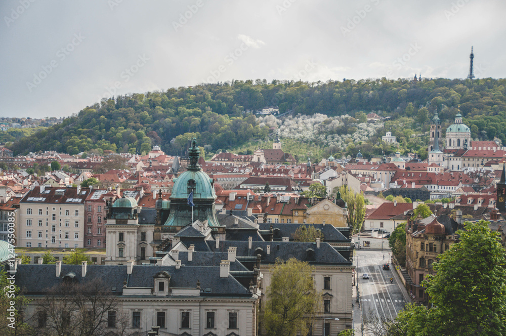 Obraz premium view of prague Czech republic in spring