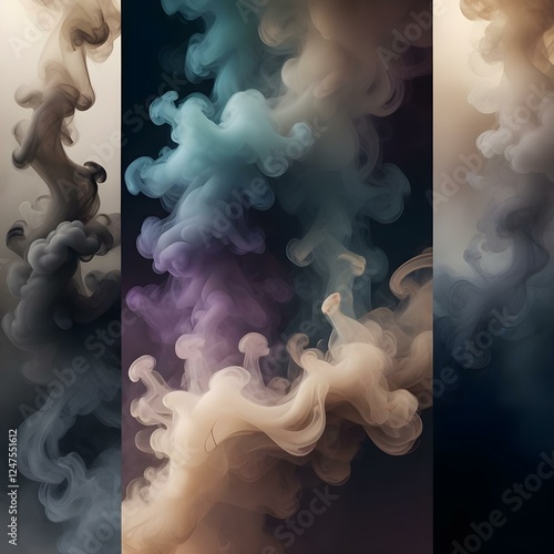 Gradient Smoke Effects Translucent smoky textures