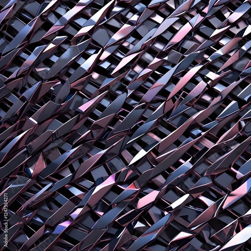 Wallpaper Mural Glossy Futuristic Webbing Geometric interlaced pattern Torontodigital.ca