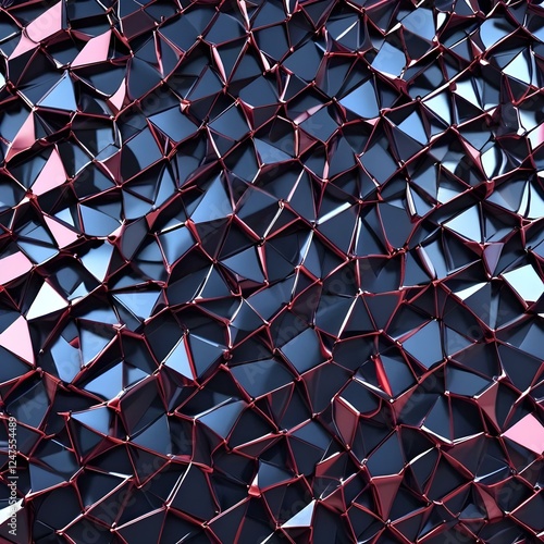 Wallpaper Mural Glossy Futuristic Webbing Geometric interlaced pattern Torontodigital.ca