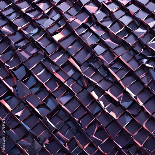 Wallpaper Mural Glossy Futuristic Webbing Geometric interlaced pattern Torontodigital.ca