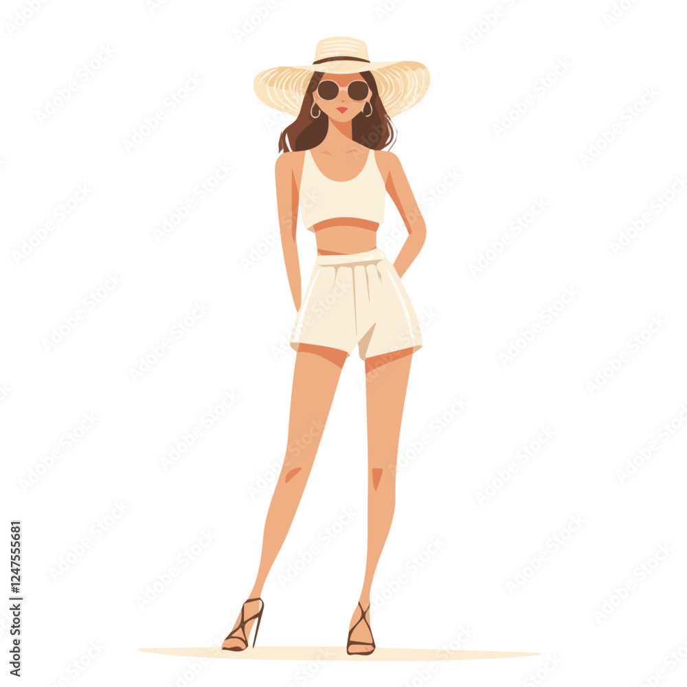 Italian Women's Summer Wardrobe | Stylish Outfit Vector Art & Fashion Trends
Italian Women's Summer Wardrobe | Stylish Outfit Vector Art & Fashion Trends