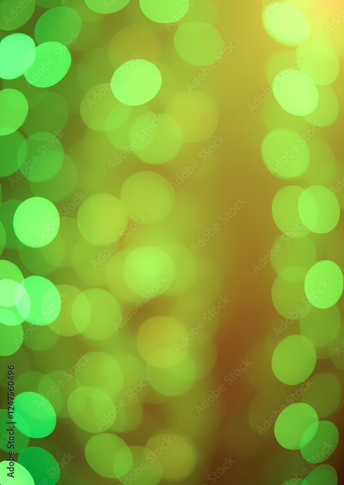 Obraz premium Abstract bokeh shimmering green glitter lights with blurry defocused background bokeh green bokeh green abstract background light bright blur pattern